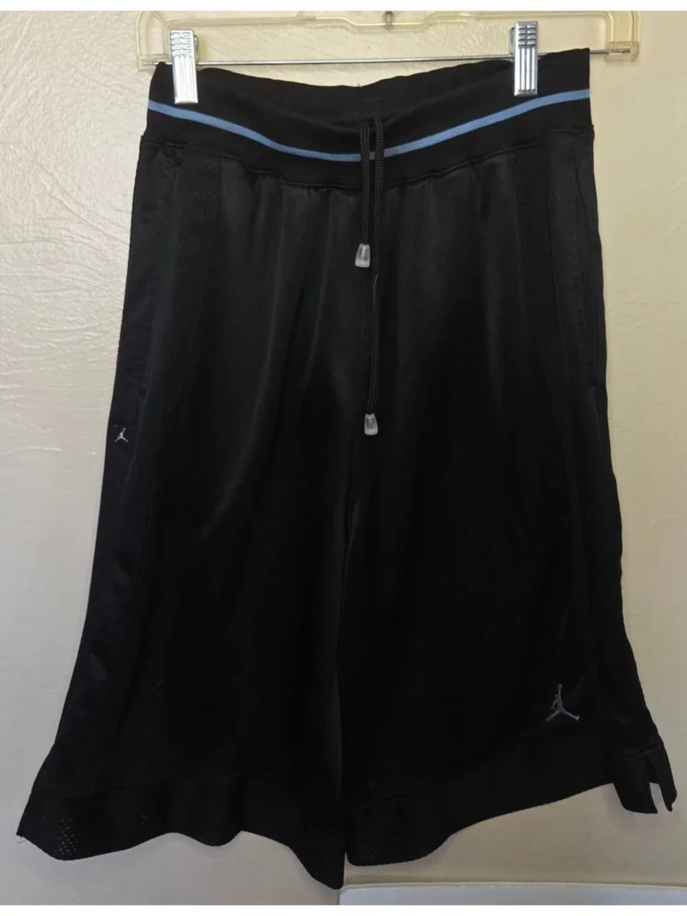 Vintage Jordan Anniversary 85-05 Black With UNC Blue Accents Basketball Shorts